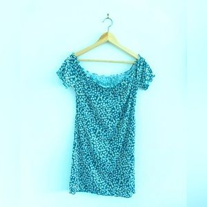 Blue daisy print unbranded dress